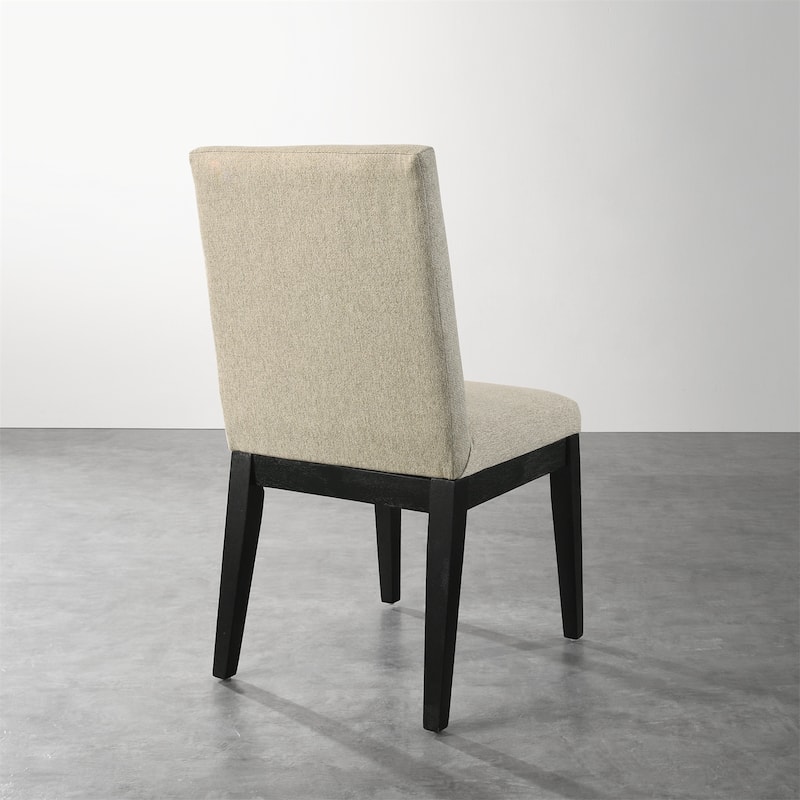 Contemporary Set of 2 Solid Wood Dining Chairs