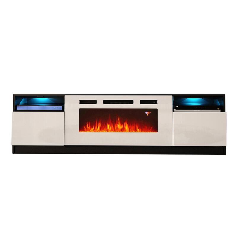 Strick & Bolton Amsden Electric Fireplace TV Stand