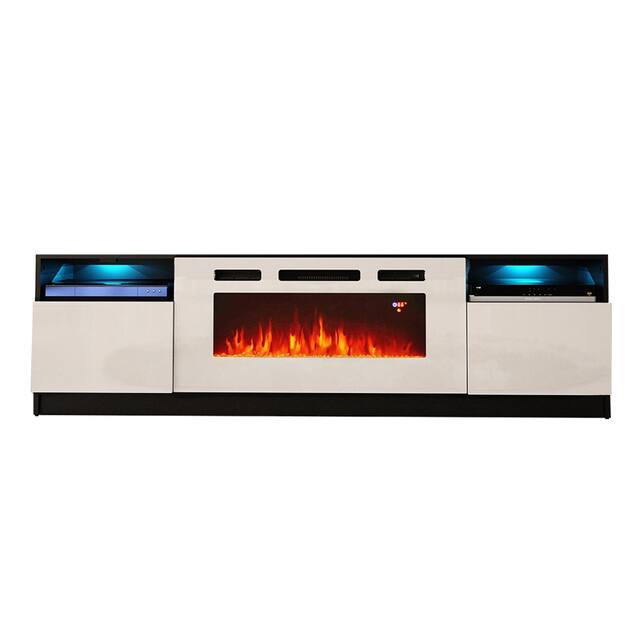 Strick & Bolton Amsden Electric Fireplace TV Stand