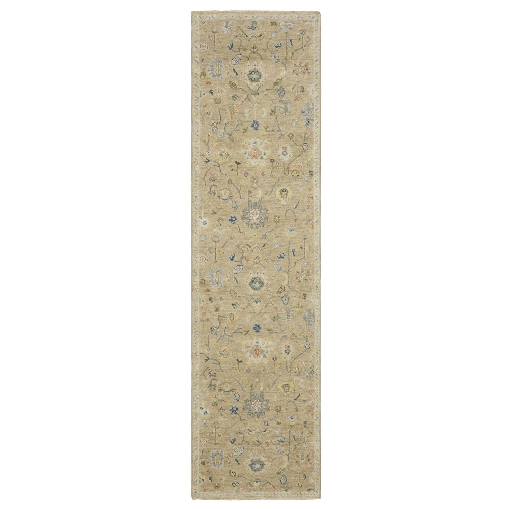 Style Haven Palma Wool Hand-Knotted Oriental Beige/ Multi Area Rug