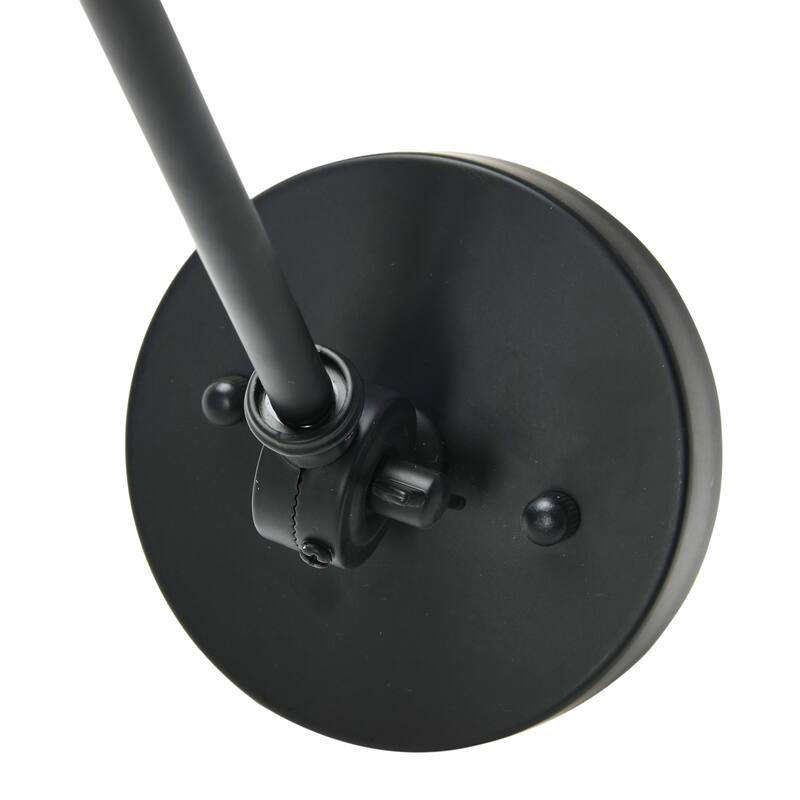 Adjustable Wall Sconce with Rattan Shade