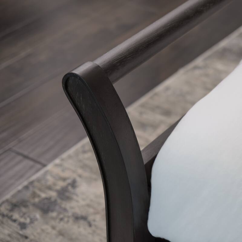 Abbyson Cindi Grey Sleigh Bed