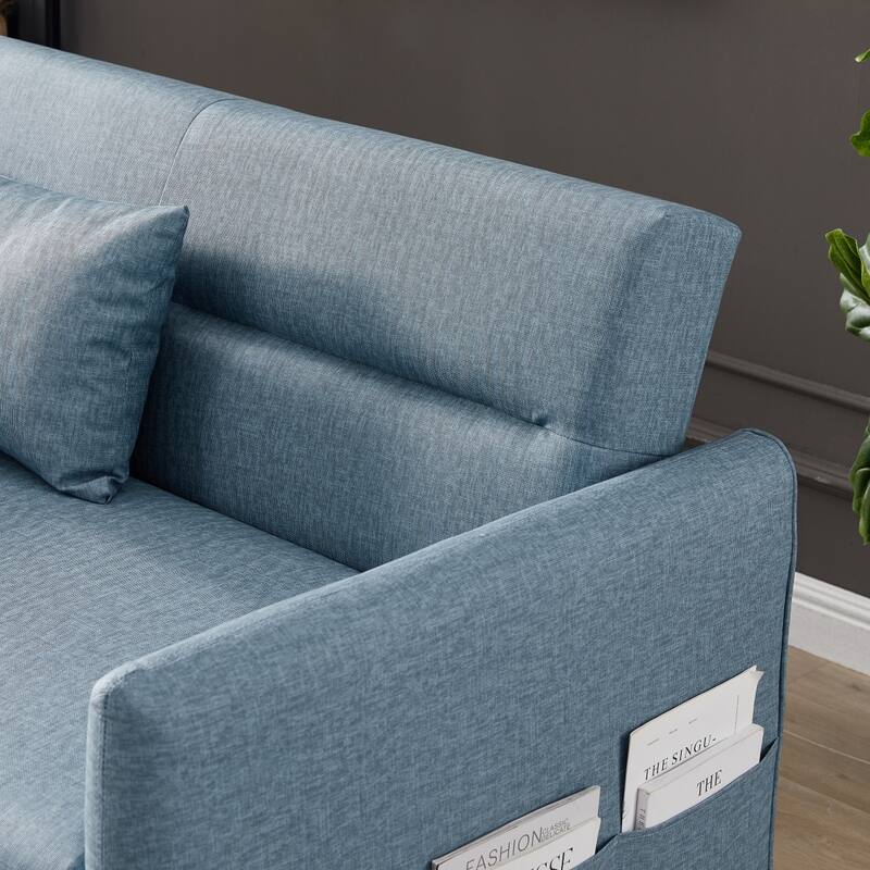 Fabric Leather 2 Seat Sofa