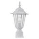 1 -Light Textured White Outdoor Post Lantern Light
