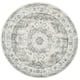 SAFAVIEH Evoke Annabel Vintage Shabby Chic Oriental Rug - 5'1" x 5'1" Round - Grey/Gold