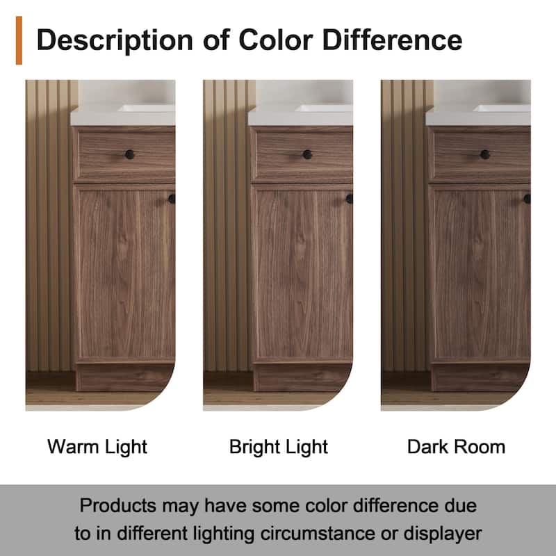 36"/48"/60"/72" Bathroom Vanity Set with Sink & Faucet