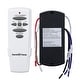preview thumbnail 1 of 6, White 3-Speed Universal Ceiling Fan Remote Control with Wall Holder