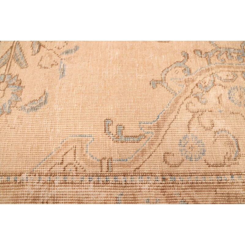 ECARPETGALLERY Hand-knotted Antalya Vintage Beige Wool Rug - 9'6 x 12'6