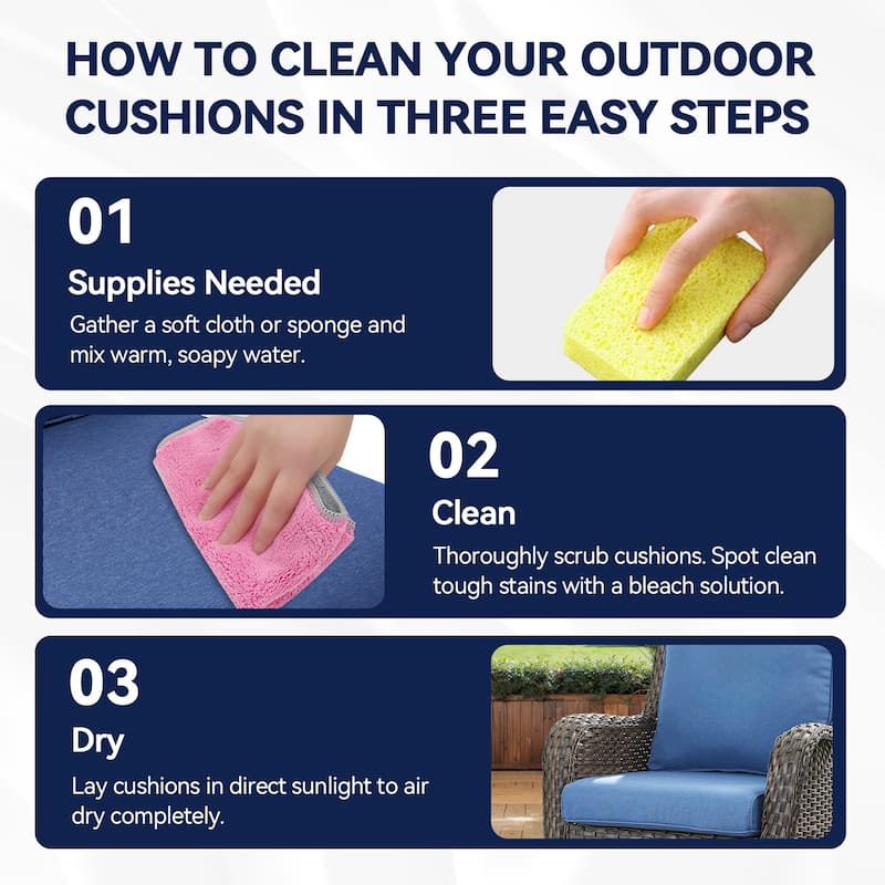 Outdoor Chair Cushions Deep Seat Cushions Set
