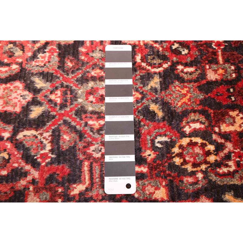 ECARPETGALLERY Hand-knotted Andelz Black, Red Wool Rug - 3'7 x 6'7