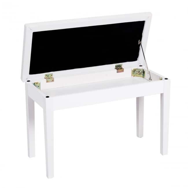 Solid Wood PU Leather Padded Piano Bench Keyboard Seat - 29.5" x 14" x 19.5" (L x W x H)