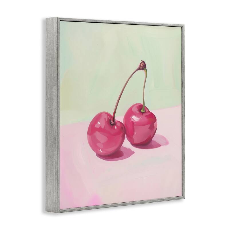 Stupell Luminous Cherries Still Life Framed Giclee Art Design By Arlington Prints