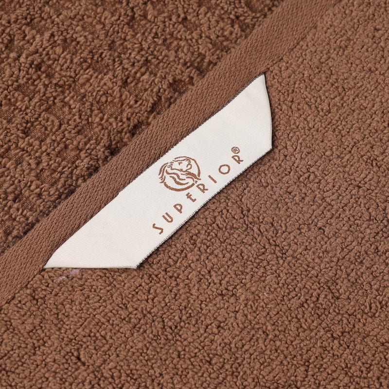 Superior Napa Zero Twist Cotton Soft Waffle Bath Sheet Set of 2
