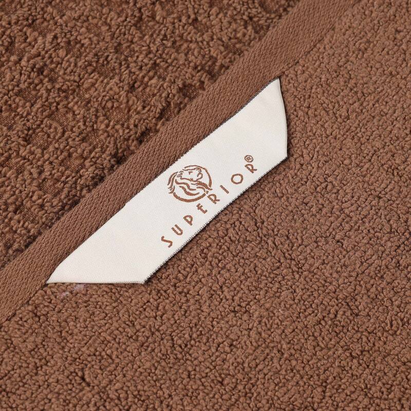 Superior Napa Zero Twist Cotton Soft Waffle Bath Towel Set of 3