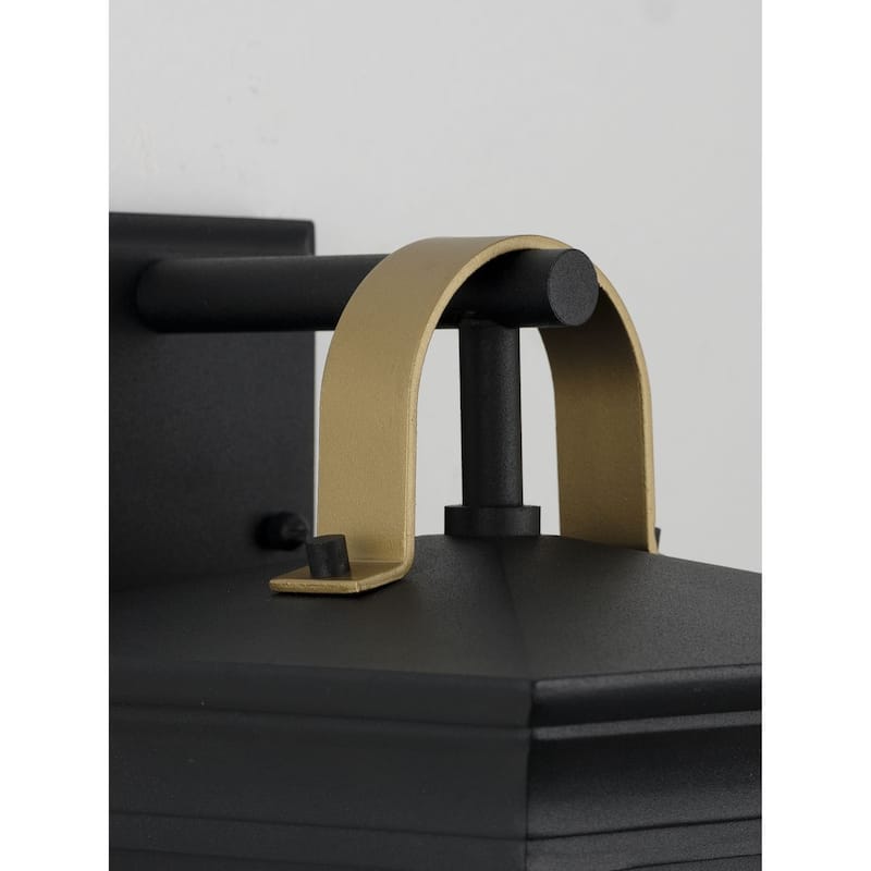 Chatsworth Collection Black One-Light Small Wall Lantern - 17.750" x 10.750" x 10.500"