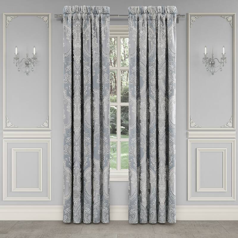 J. Queen New York Sondra Powder Blue Window Panel Pair