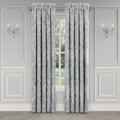 J. Queen New York Sondra Powder Blue Window Panel Pair
