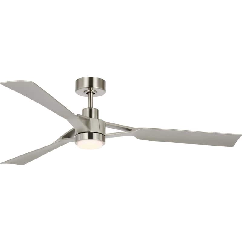 Progress Lighting P250117-30 Belen 60" 3 Blade Indoor LED Ceiling Fan - Brushed Nickel