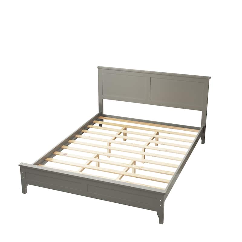 Modern Solid Wood Platform Bed