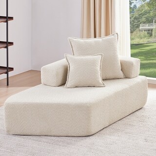 Modern Floor Couch Convertible Compressed Couch, Special-Shaped Frame for Oversized Modular U Shaped Sectional Sofa