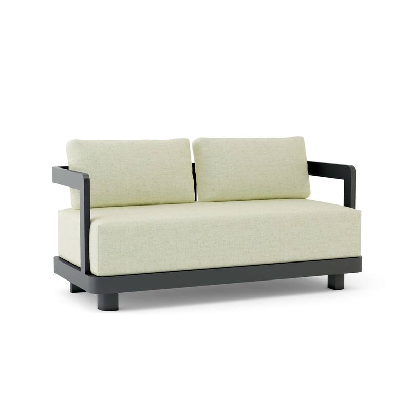 Granada Deep Seating Aluminum Loveseat - Canvas Natural