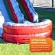 preview thumbnail 1 of 4, JumpOrange Midnight 15 ft Commercial Grade Inflatable Water Slide (with Pool and Blower) Kids - Grey