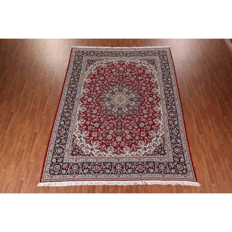 Kashan Turkish Area Rug Machine Made Traditional Carpet - 9'8" x 12'6"