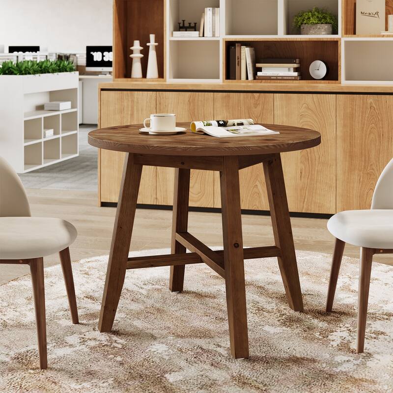 Solid Wood Conference Table, Office Meeting Table, Discussion Table Collaboration Desk