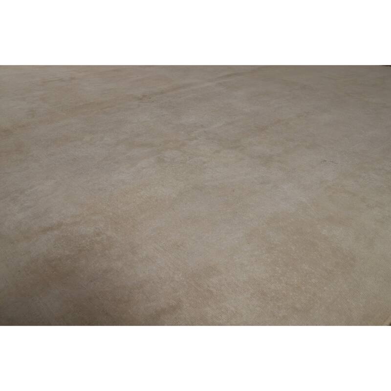 Mashad Persian Square Vintage Area Rug Hand-Knotted Wool Carpet - 9'8" x 9'10"