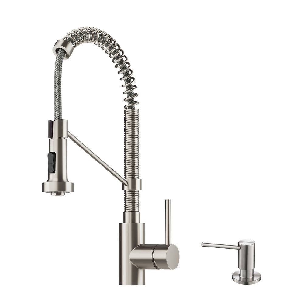 Kraus Bolden 1.8 GPM Single Hole Pre-Rinse Pull Out Kitchen Faucet -