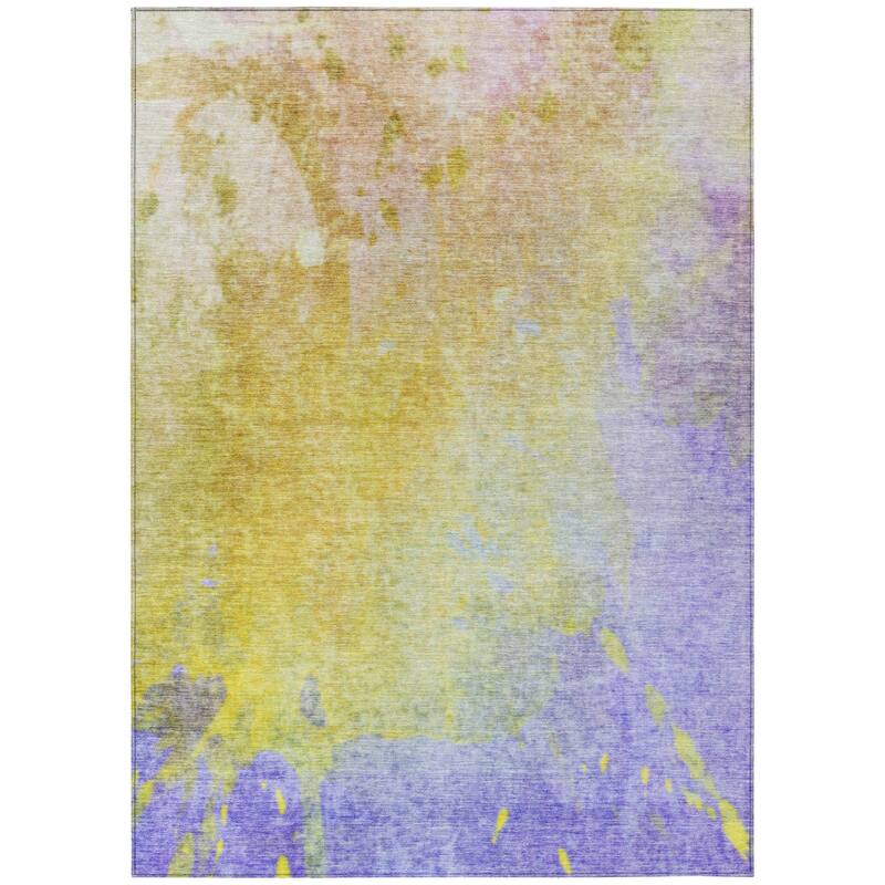 Allolu Contemporary Abstract Weather Resistant Timeless Fusion Runner Outdoor Rug