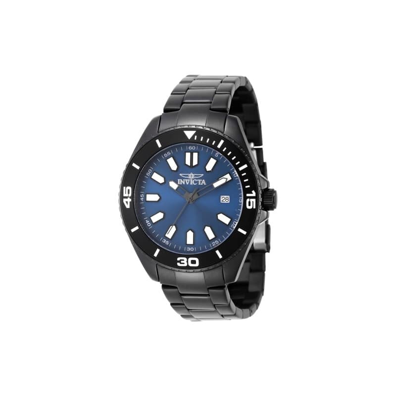 Invicta Men's 46320 Pro Diver Quartz 3 Hand Blue Dial Watch