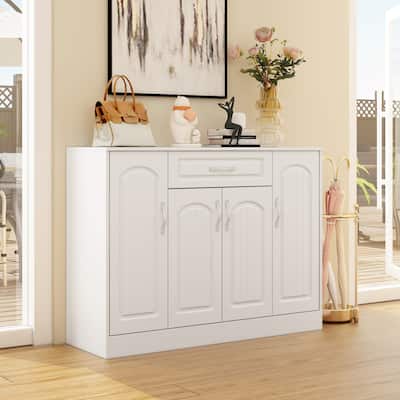 Versatile Entryway Organizer: Shoe Cabinet Sideboard Space-Saving