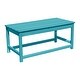 preview thumbnail 16 of 54, Laguna 36-inch Poly Eco-Friendly All Weather Coffee Table Turquoise