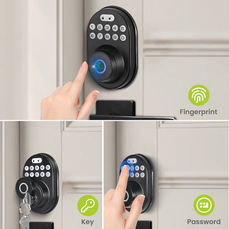 Smart Lock with Fingerprint and Hidden Keypad