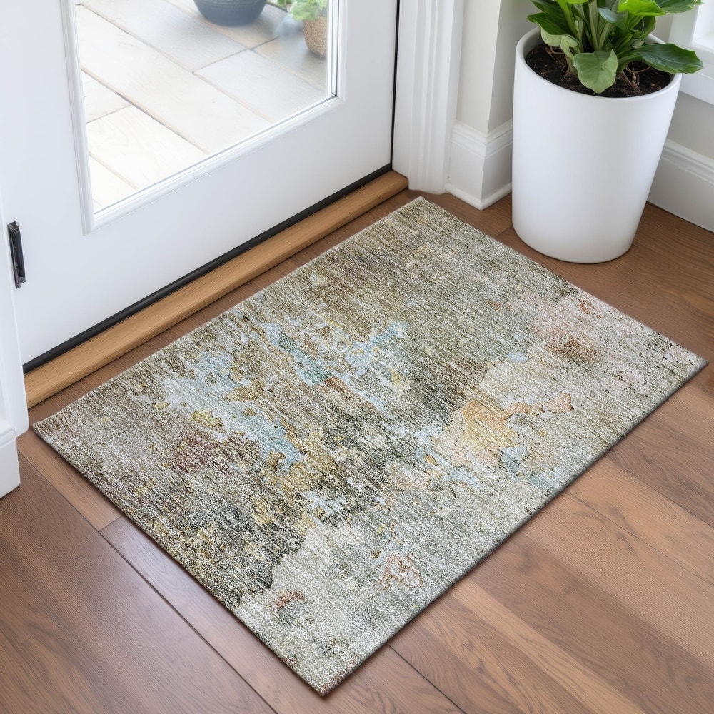 Premium Washable Super Soft Abstract Watercolor Mayfield Rug