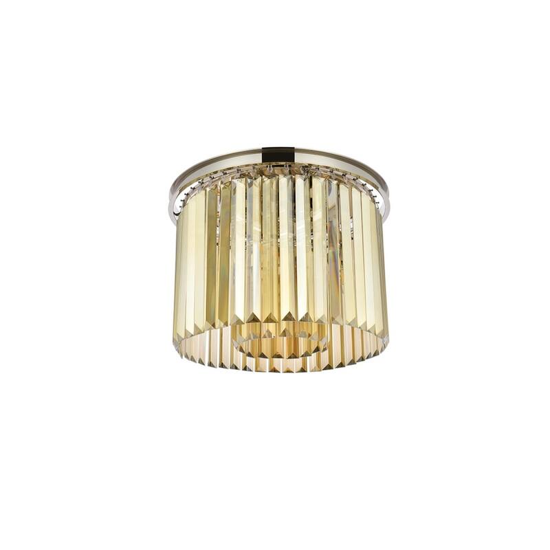 Royce Edge 6-Light Polished Nickel Flush Mount