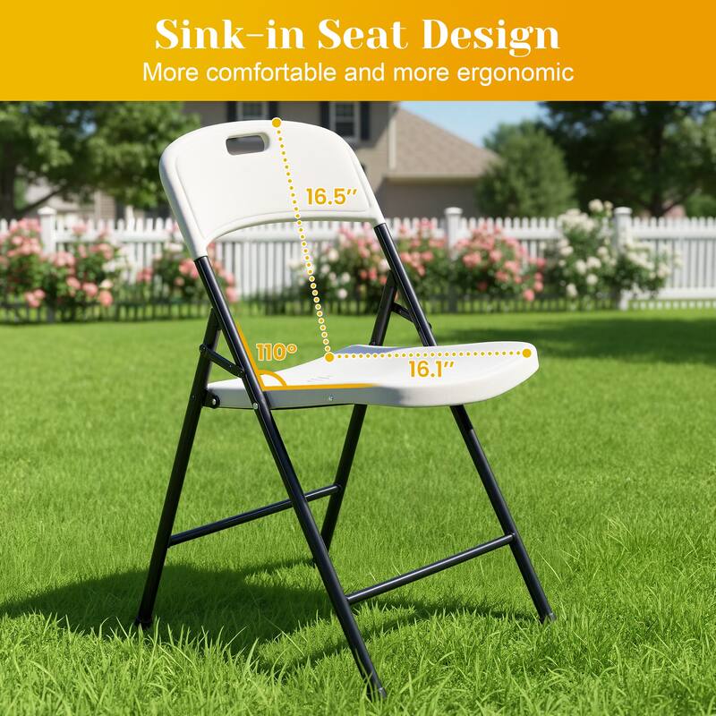 71.5" Foldable Outdoor Dining Set with 6 Fully assembled Dining Chairs