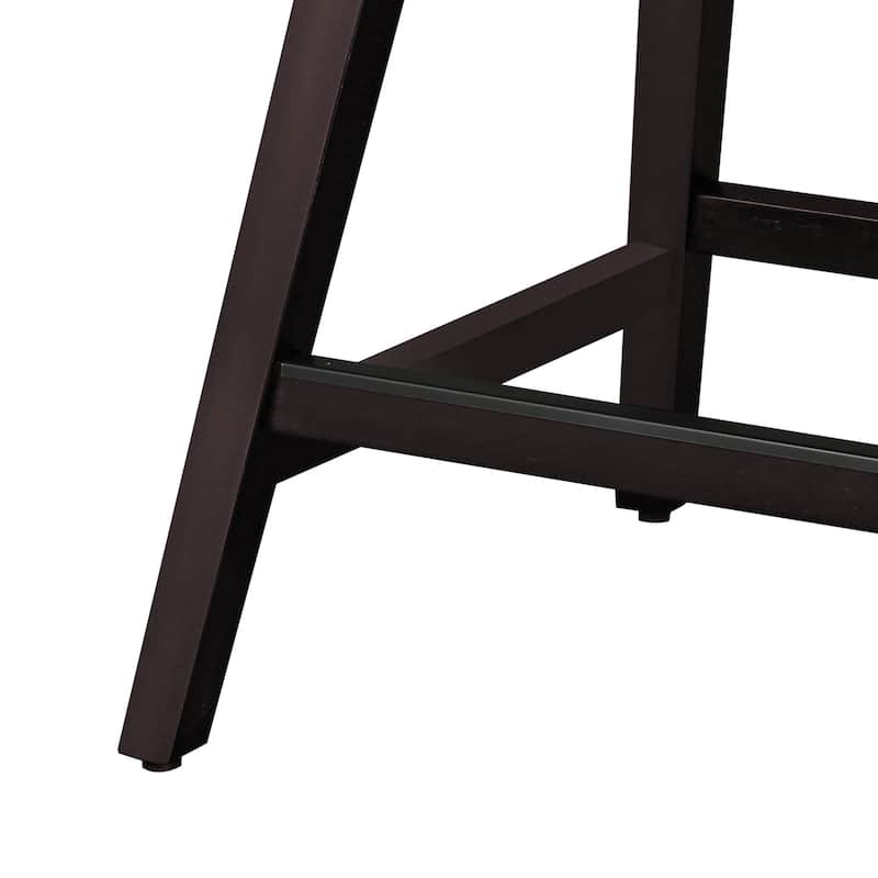 26 in. Fabric Upholstered Counter Height Swivel Bar Stool with Footrest - 19.6"D x 19.6"W x 37"H
