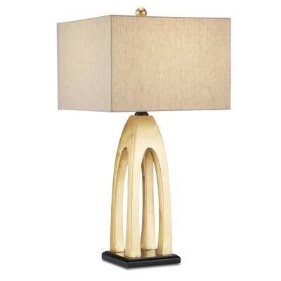 Currey & Company Archway Gold Table Lamp - 31.5"h x 16"w x 16"d