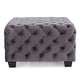 preview thumbnail 49 of 54, Jaymee Modern Glam Button Tufted Velvet Ottoman by Christopher Knight Home