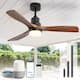 Option (Smart)Black and Walnut Wood Blades/With light