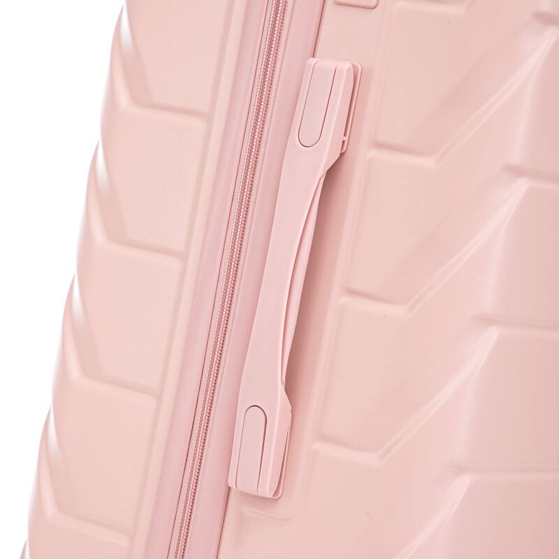 28 Inch Large Checked Luggage, Scratch Resistant Surface Four Multi-Directional Wheels, With Combination Lock and Side Hooks