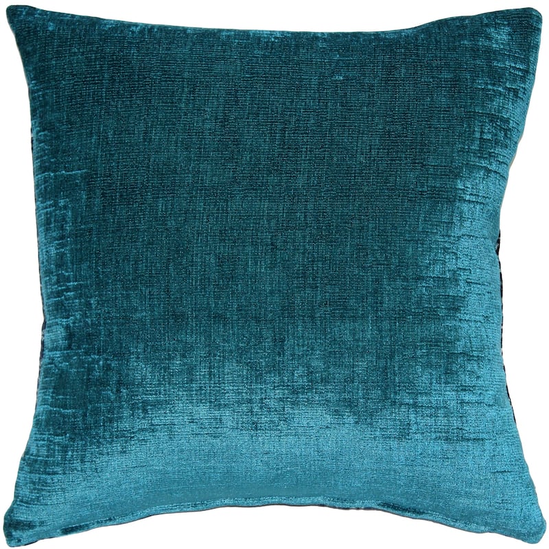 Venetian Velvet Throw Pillow - 20"x20" - peacock teal