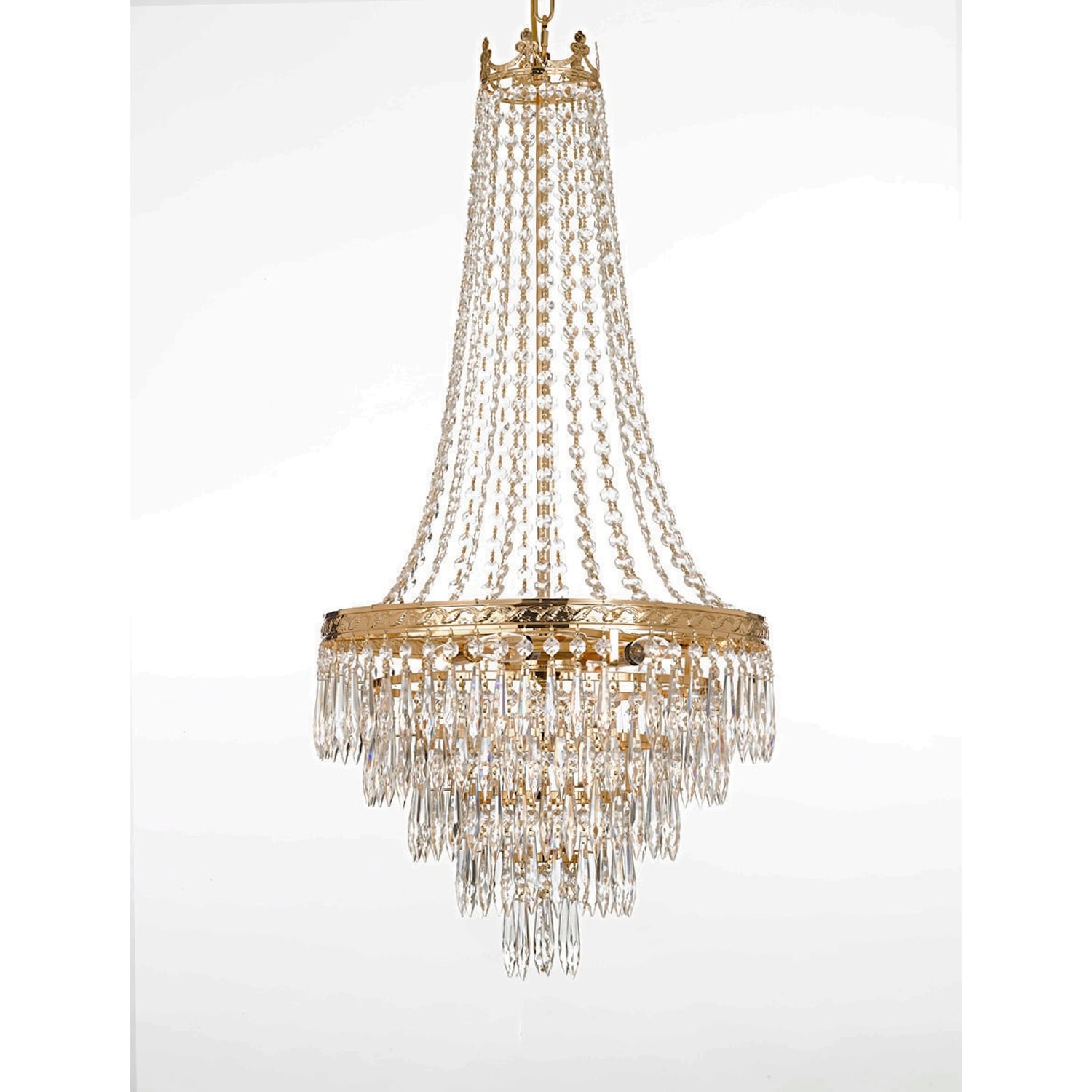 French Empire Crystal Chandelier Lighting Empress Crystal - Chandeliers For Bedrooms by Overstock.com