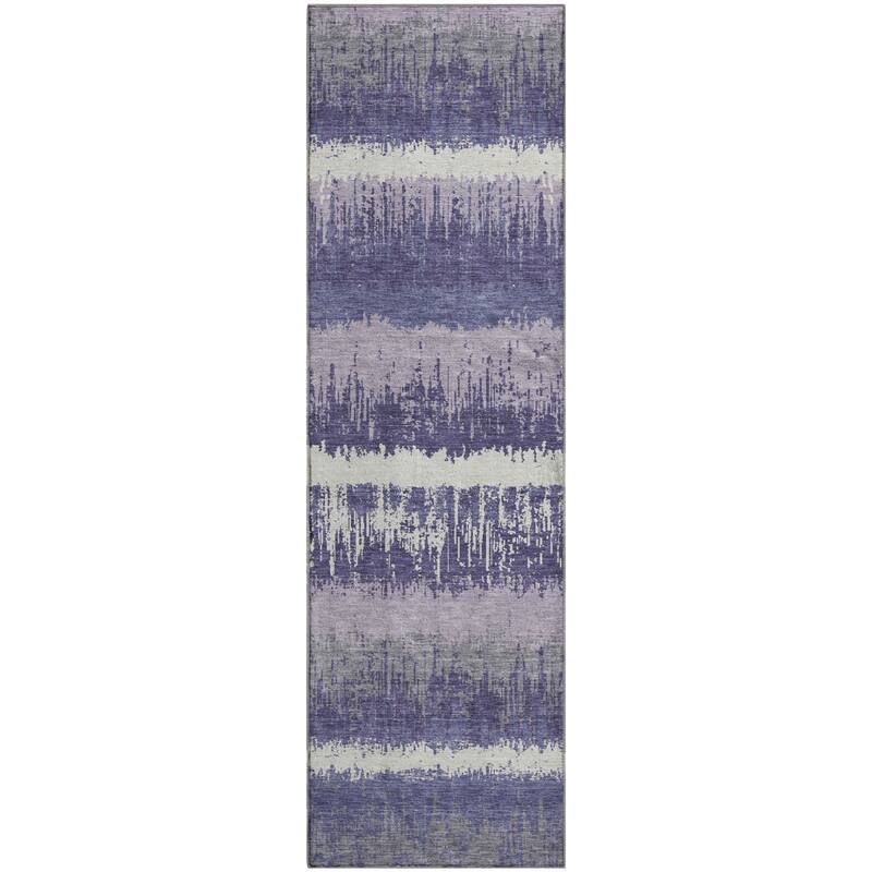 Premium Washable Super Soft Modern Ombre Stripe Mayfield Rug
