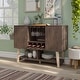 preview thumbnail 2 of 12, Carson Carrington Ingrirud Modern 4-bottle Buffet Server Walnut Oak