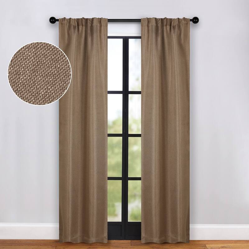 Superior Jaxon Washable Room Darkening Curtains, Set of 2 Panels