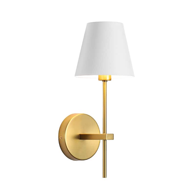 Minimalist 1-Light Metal Cone Shade Wall Sconce - 5.5 in