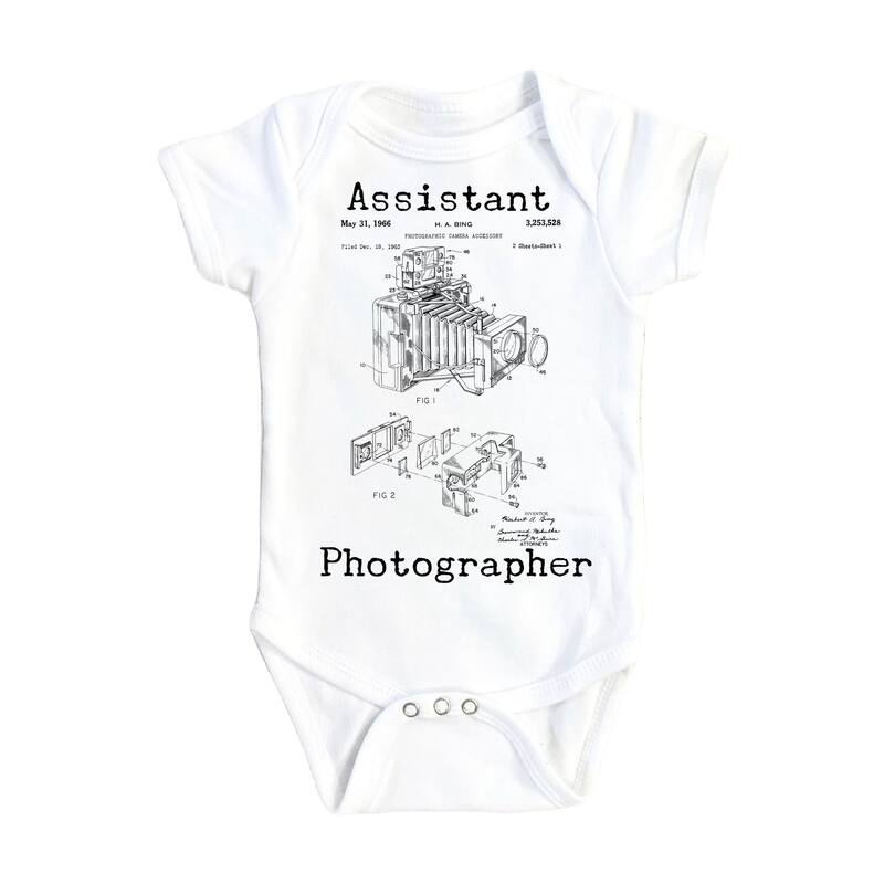 Photographer - Baby Boy Girl Clothes Infant Bodysuit Funny Cute Newborn 1C - White - 6-9M